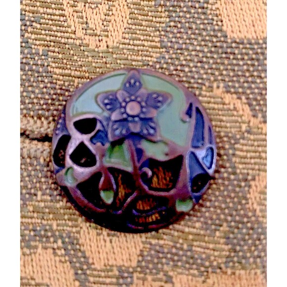 JH Collectible Tapestry Jacket Women Size XL Chartreuse Floral Brocade Mandarin - Picture 4 of 14